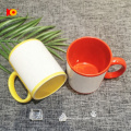 11oz sublimation mug with white film sublimation patch coated mug for give away and Christmas gift